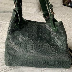 Isabella Fiore Emerald Leather Handbag XL